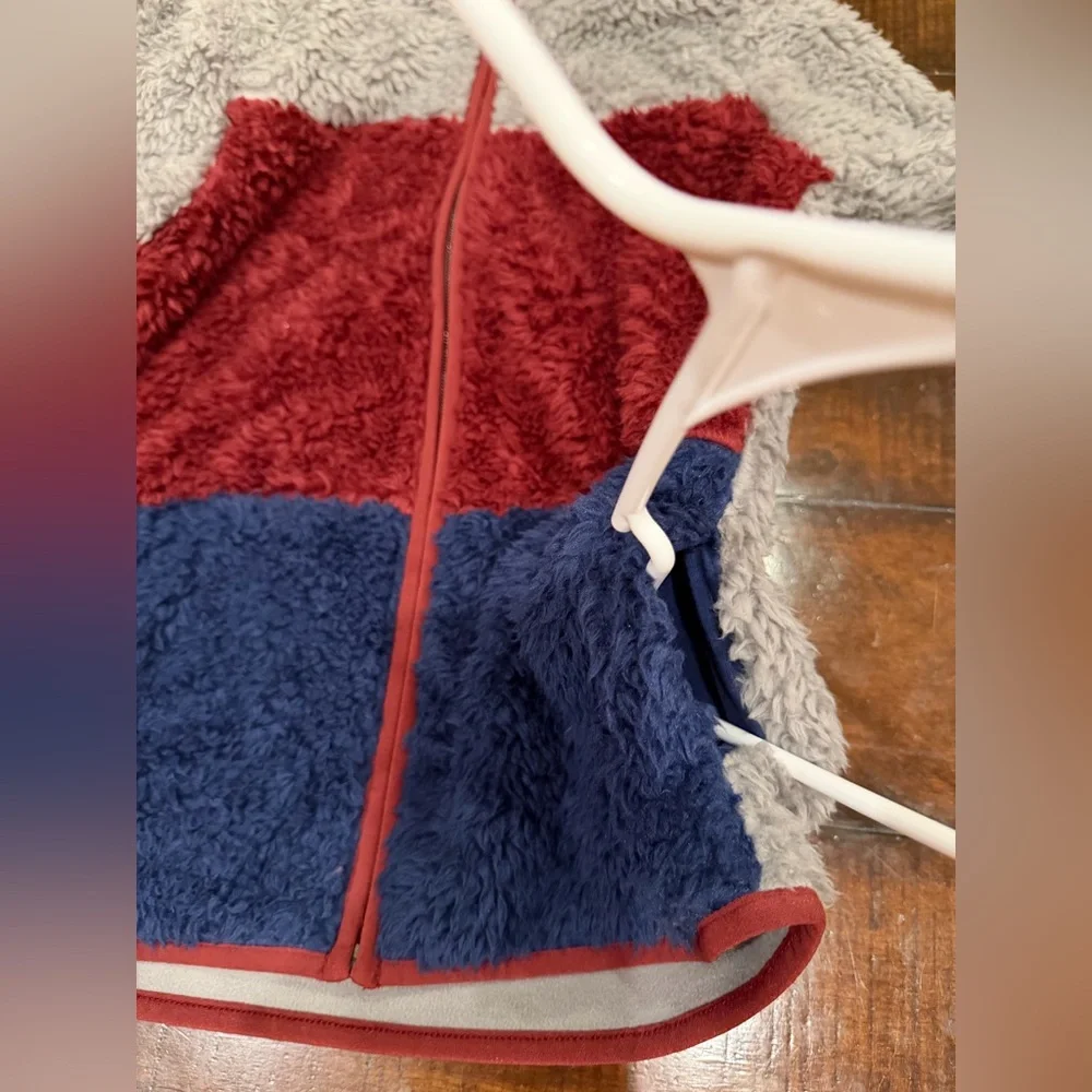 OshKosh B'gosh Kid Colorblock Fleece Knit Jacket -Boys Size 8 New with Tags